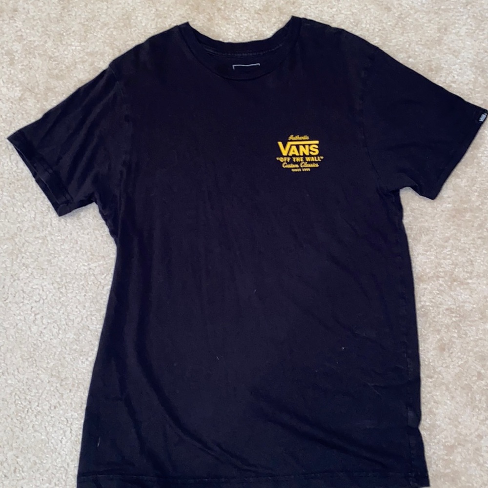 Mens Small Vans Black Short Sleeve